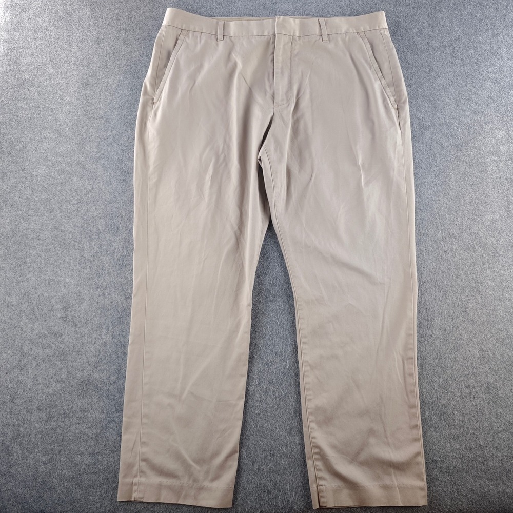 Bonobos Wednesday Chino Pants Mens 36x28 Tan Khaki Cotton Stretch Casuals